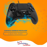 Controle Gamer Multilaser PS4/PC Warrior JS083